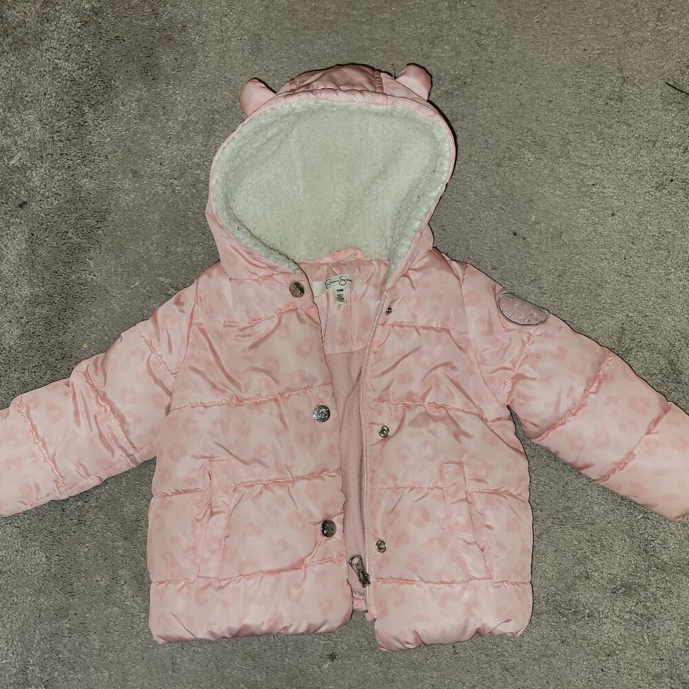 Jessica Simpson, pink coat, 18 months